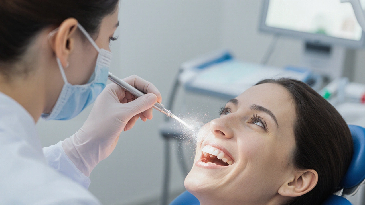 Co je to air-flow a jak pomáhá při bělení zubů?