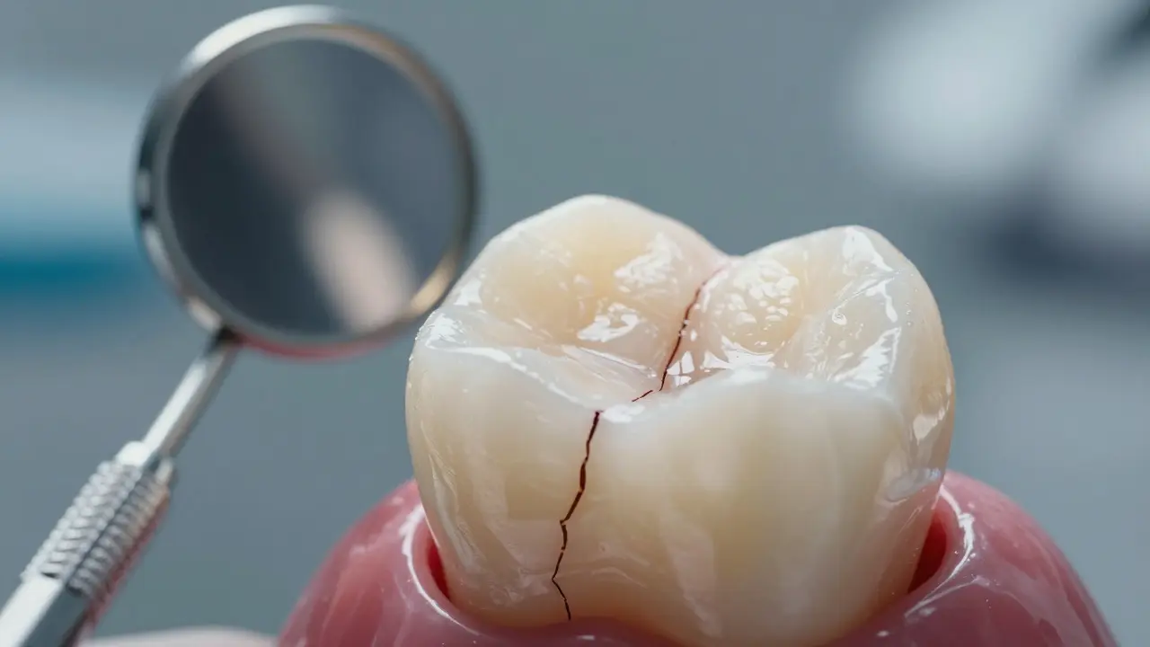 Co znamená, když se rozbije sklo na zubech?