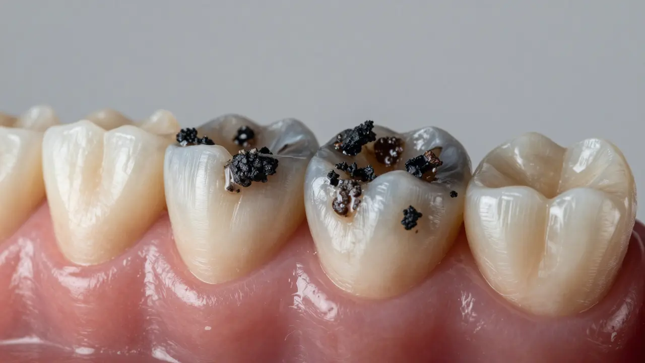 Černý zubní kámen: mýty a fakta o příčinách a léčbě