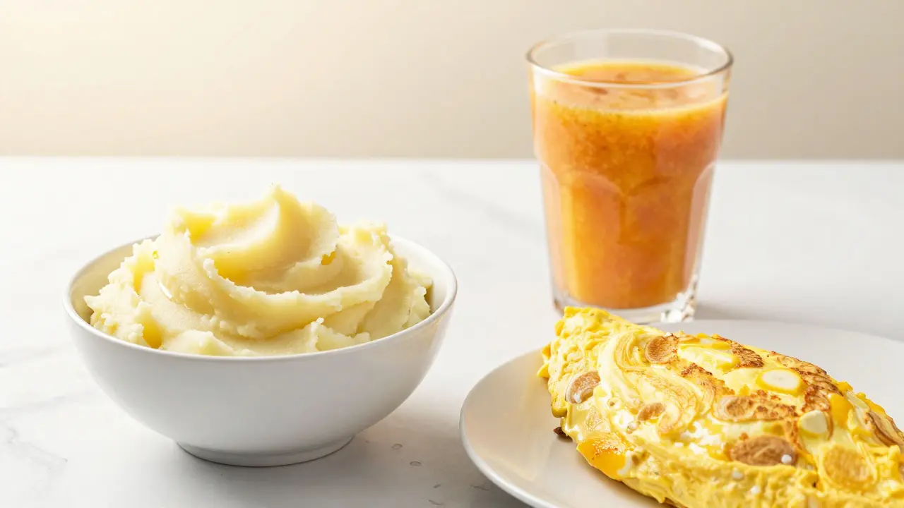 Měkká a šetrná strava vhodná po návštěvě zubáře.