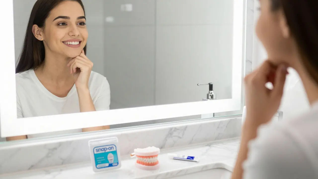 Nalepovací zuby: Funkce, rizika a realita domácích vylepšení úsměvu